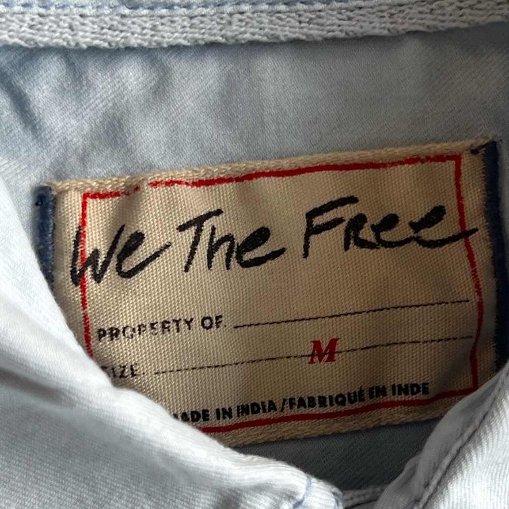 NWT FREE PEOPLE WE THE FREE FREDDIE SHIRT - Picture 6 of 7